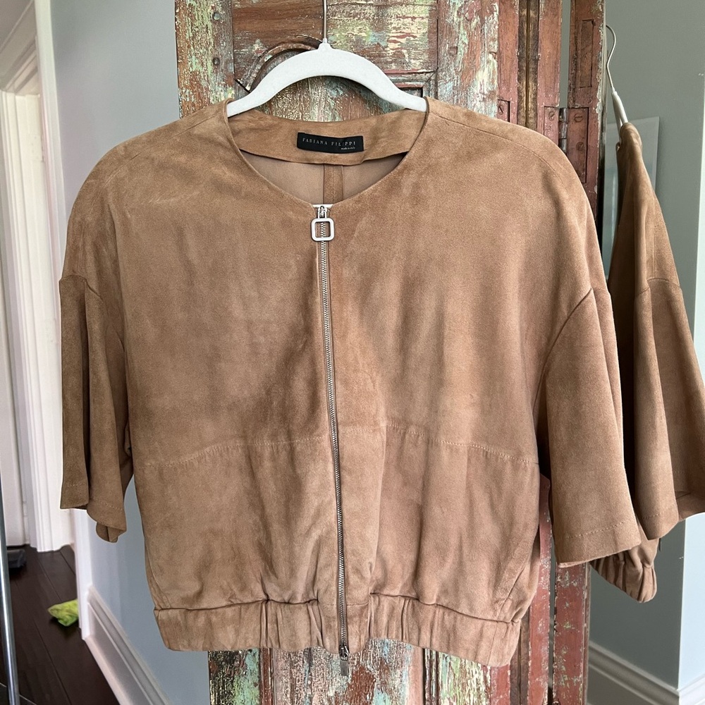 Fabiana Filippi Suede jacket Size Small